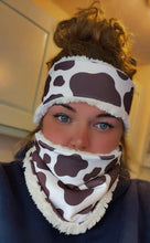 Load image into Gallery viewer, NEW Handmade cow print neck warmer