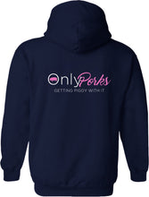 Load image into Gallery viewer, Only Porks Navy Hoodie With Slogan