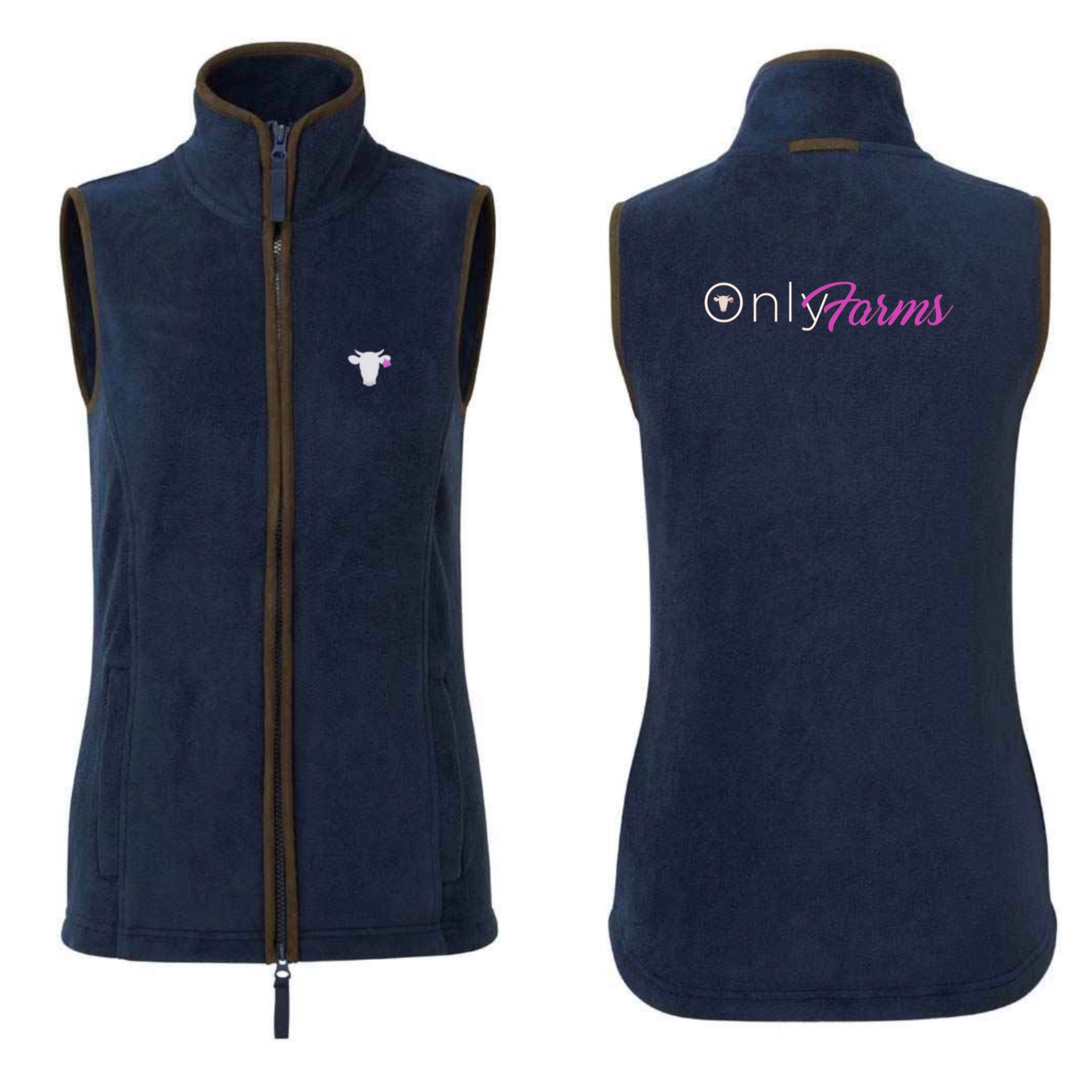 Ladies Only Farms Navy Gilet