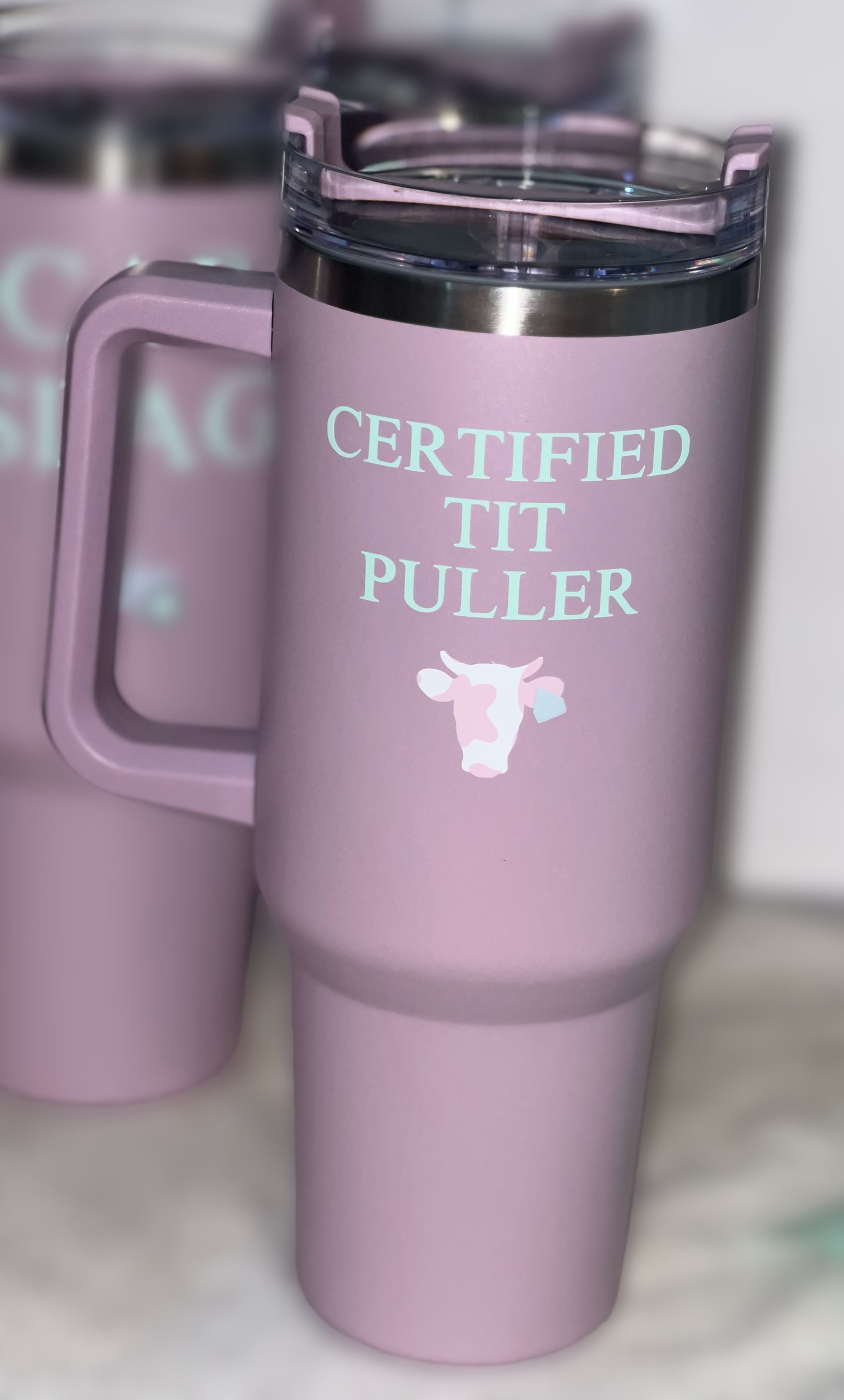 40oz Certified tit puller tumbler