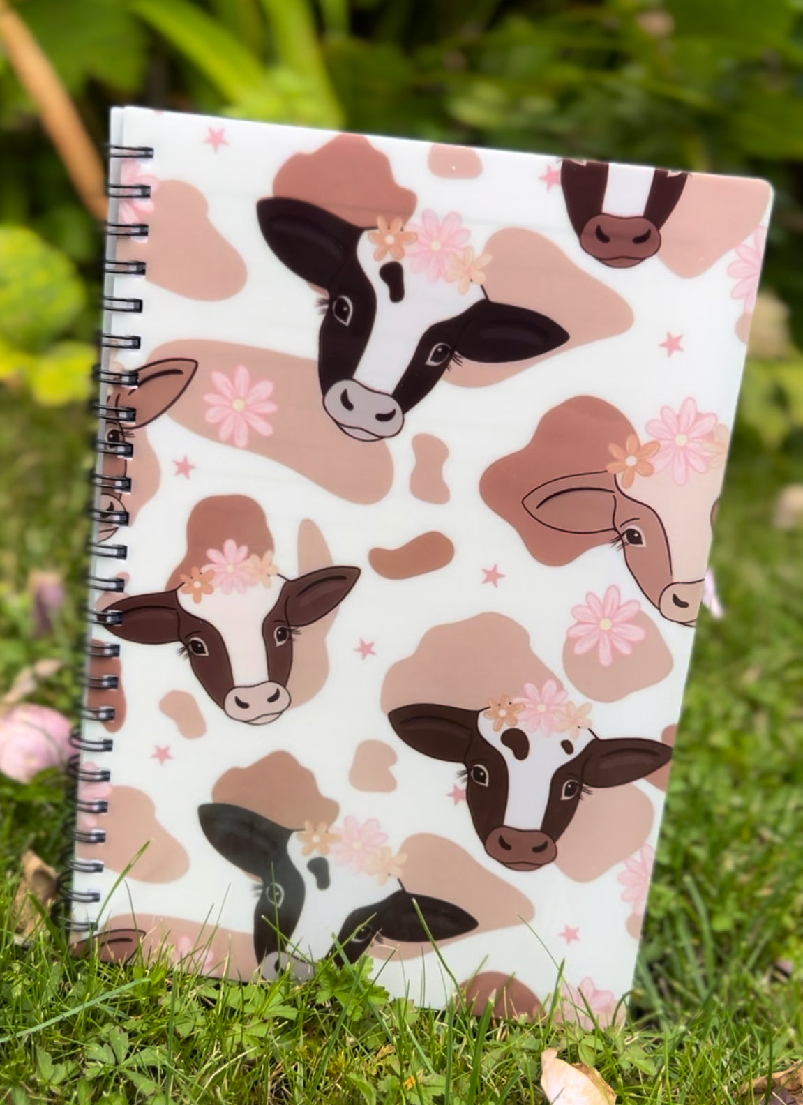 Floral calf a5 notebook