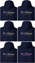 Load image into Gallery viewer, Only Farms With Slogan Navy hoodie
