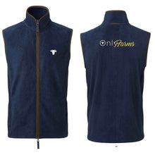 Load image into Gallery viewer, Only Farms men’s navy gilet
