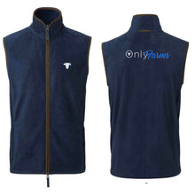 Load image into Gallery viewer, Only Farms men’s navy gilet
