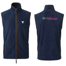 Load image into Gallery viewer, Only Farms men’s navy gilet

