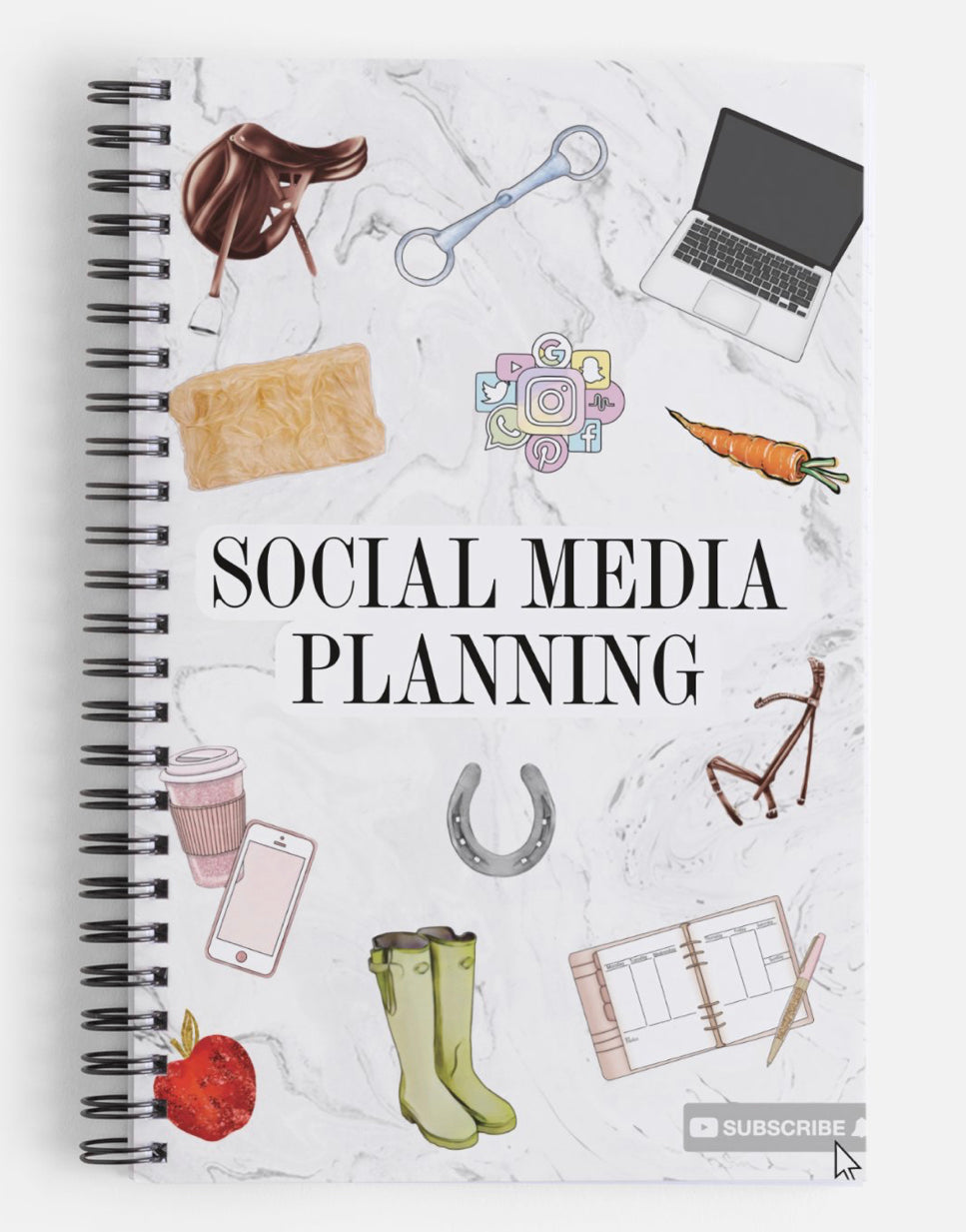 Equine Social Media Planning Notebook